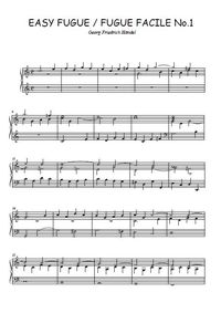 Fugue facile N°1 - Georg Friedrich Händel